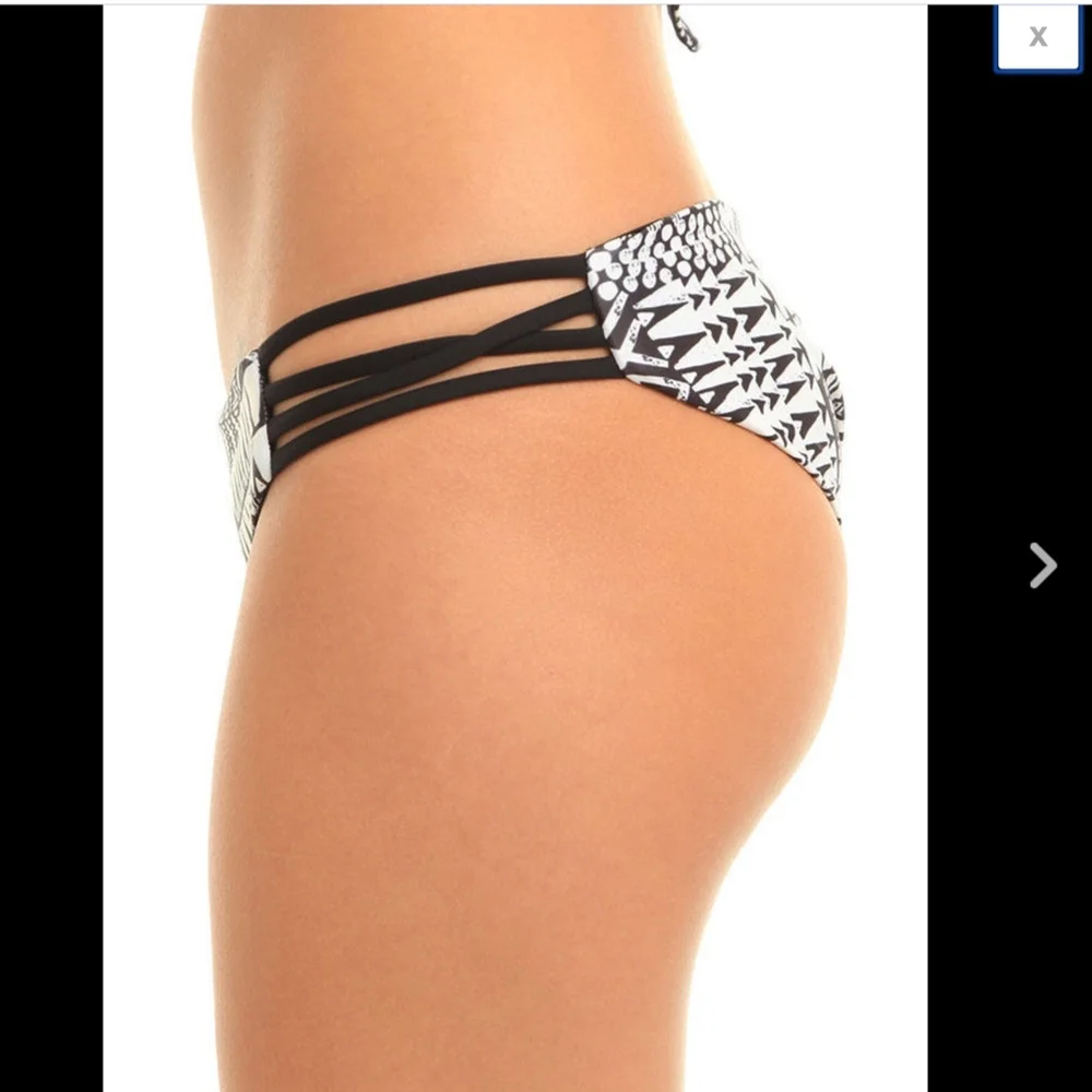 NWT 2PC L Space Ivory Coast Chloe Wrap‎ Top + Low Down Bikini Bottom - Large - Picture 4 of 8